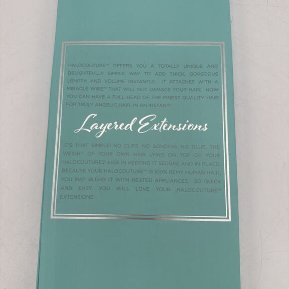 Halo couture 22" Layered Hair extension Balayage 100% Real Human Hair Color B613 - Picture 9 of 15